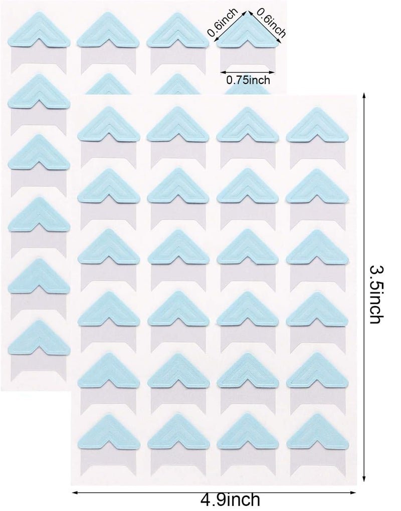 Penta Angel 16 Sheets 8 Colors Photo Corner Stickers Holder Protectors Self Adhesive Photo Mounting Corner Stickers Picture Corners for DIY Scrapbooking Photo Album Personal Journal Diary, 384 Count - Image 2